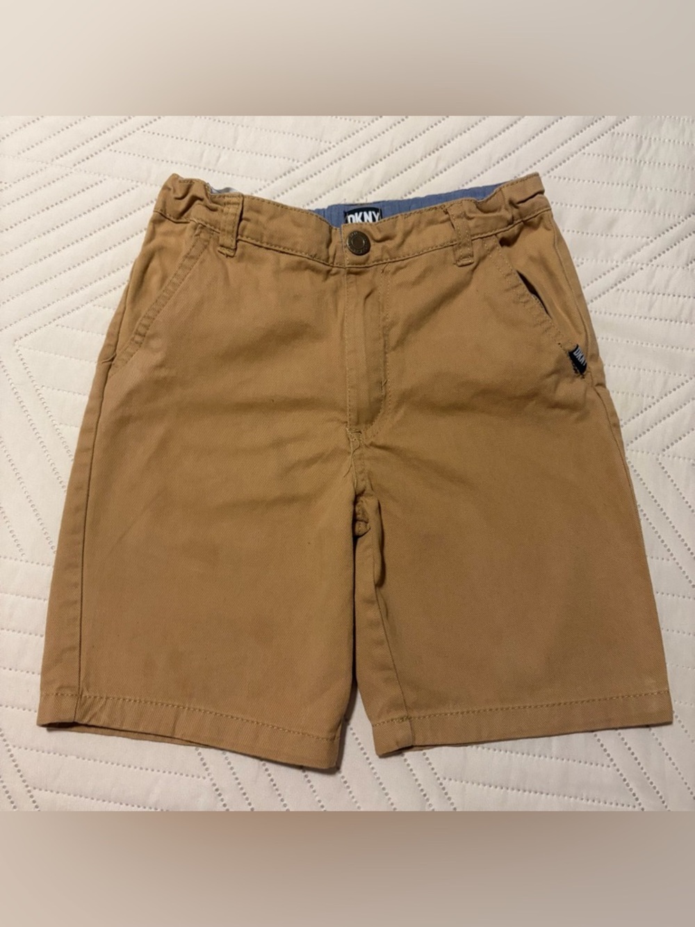 DKNY boys  Tan Chino Shorts
Size 8